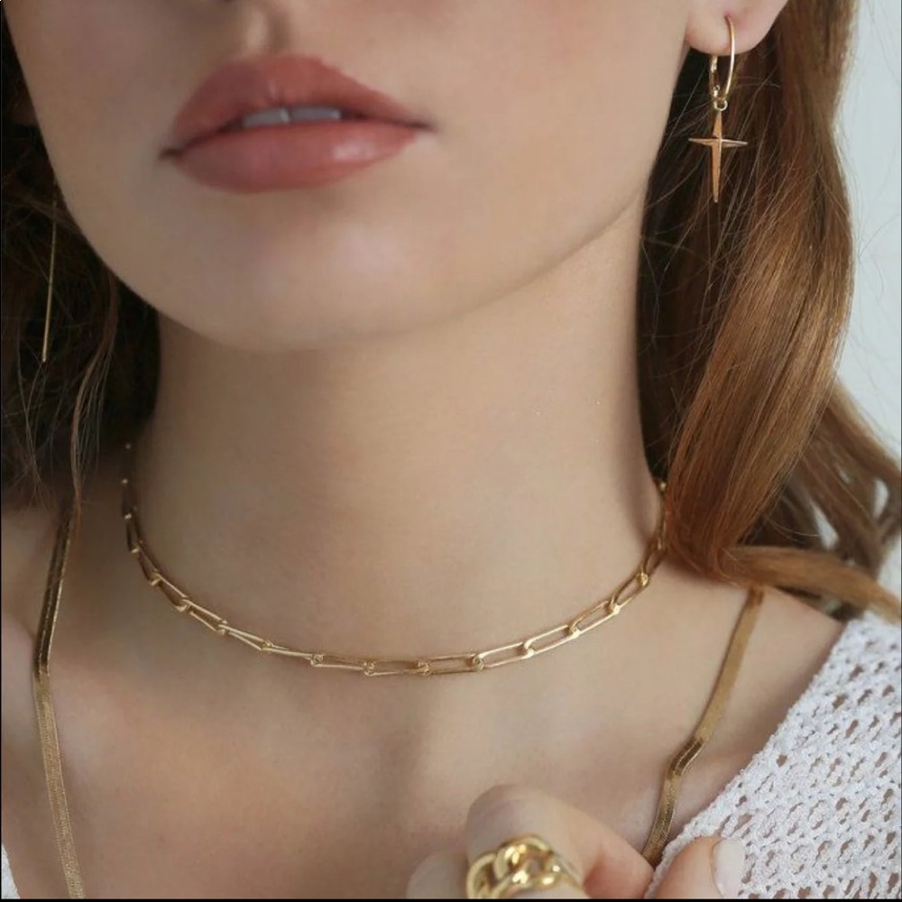 Miranda Frye Bella Choker Chain Link Necklace